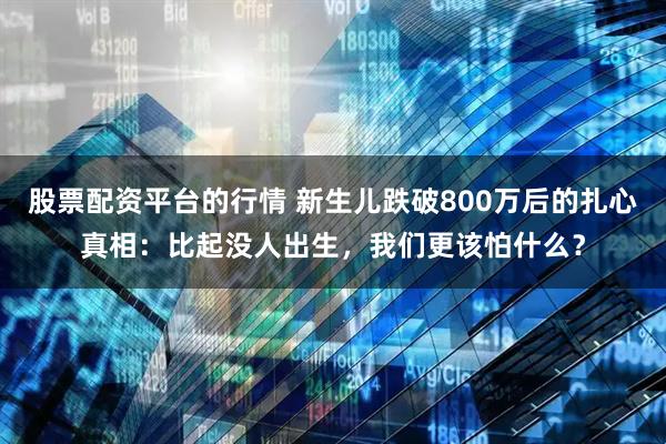 股票配资平台的行情 新生儿跌破800万后的扎心真相：比起没人出生，我们更该怕什么？